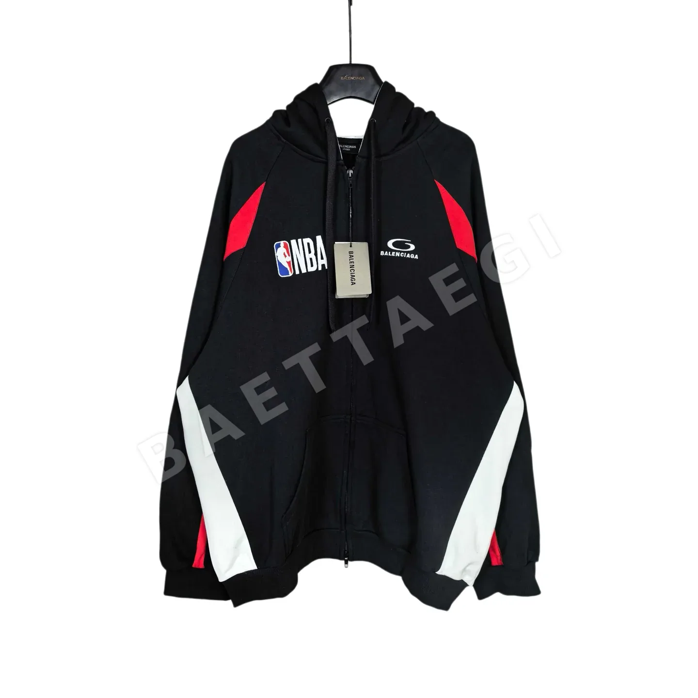 발렌시아가 NBA 콜라보 오버사이즈 지퍼 남성 후드 99285