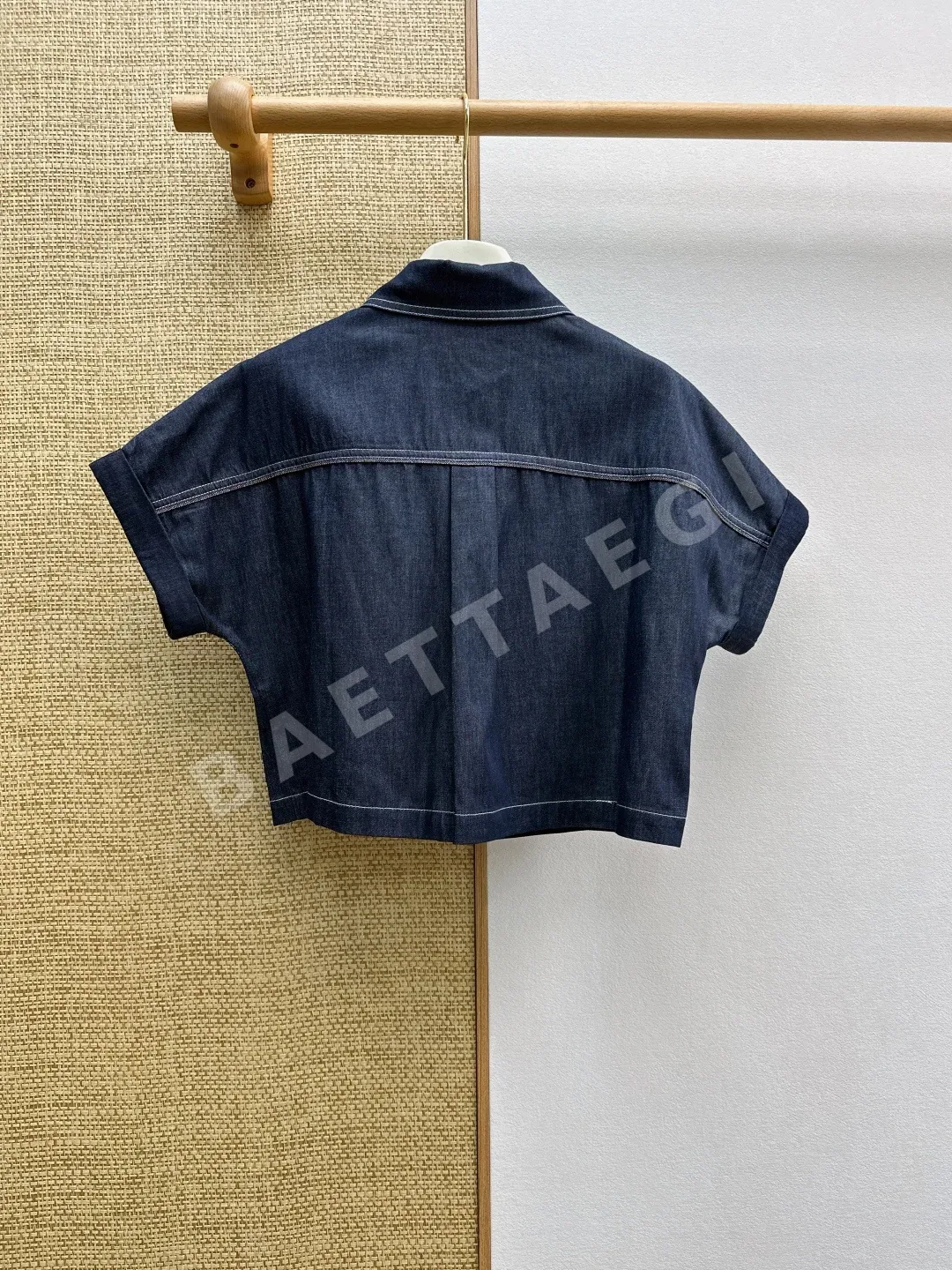 브루넬로쿠치넬리 텐셀 데님 반팔 셔츠 세트 상세 이미지 7