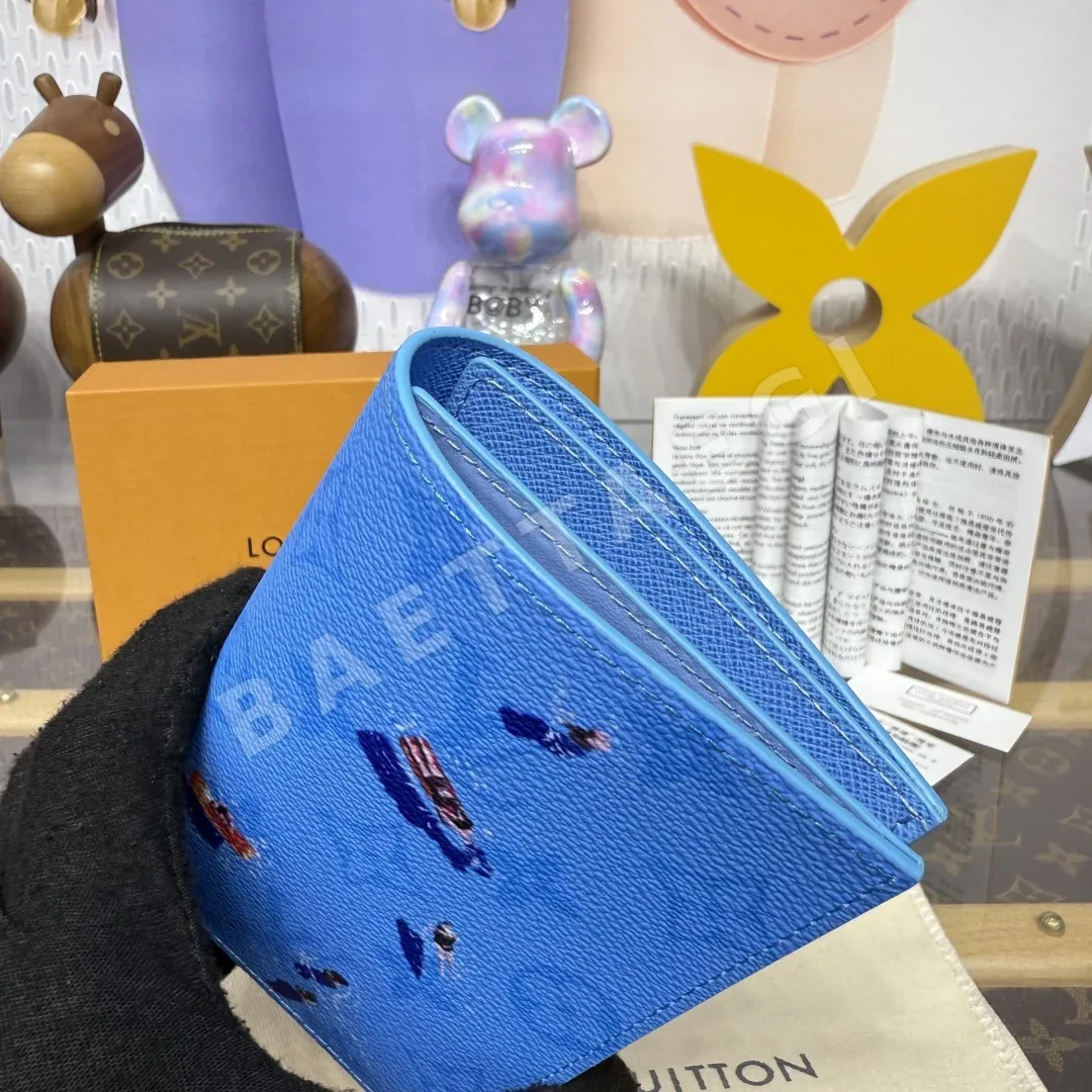 루이비통 모노그램 캔버스 컬러 플라워 패턴 여권지갑 상세 이미지 7