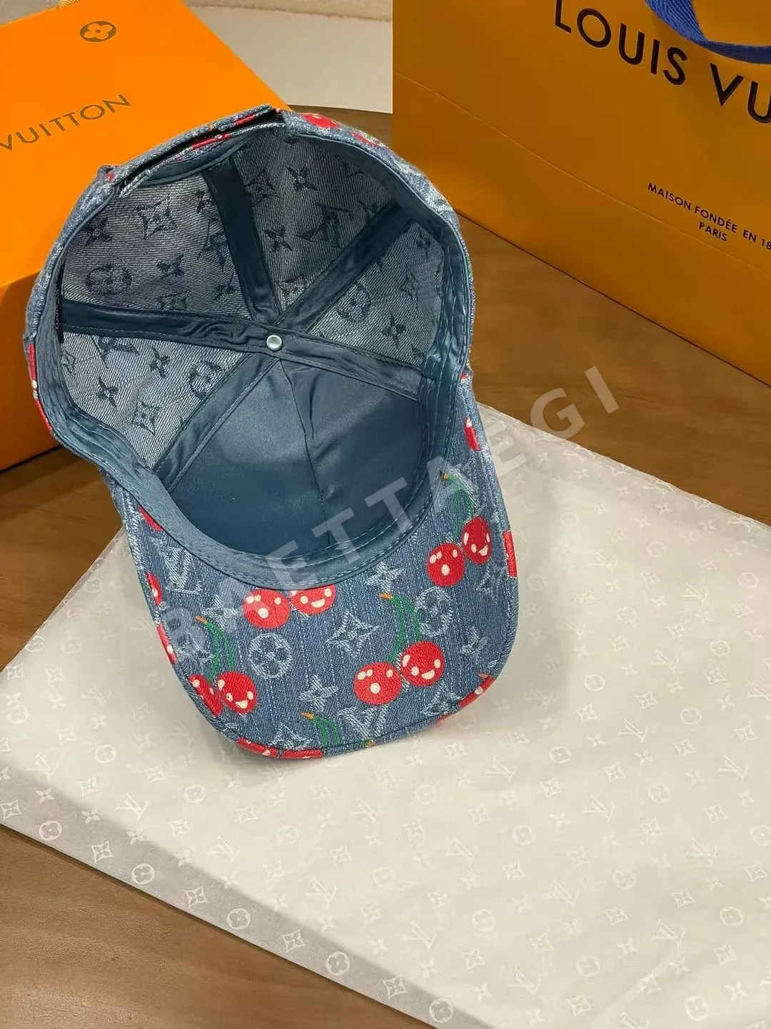 루이비통 데님 버킷햇 모자 상세 이미지 5