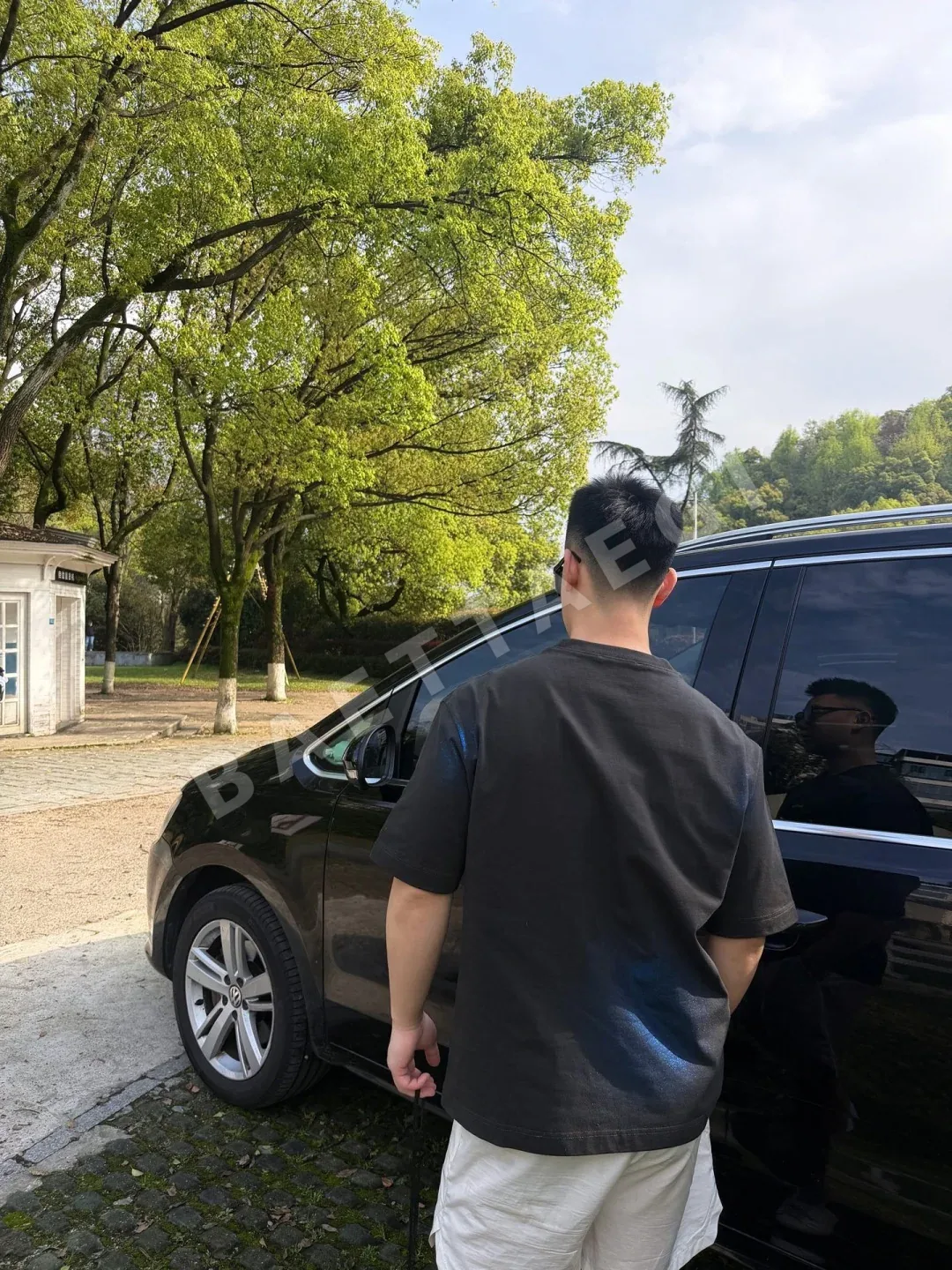 아크네스튜디오 그라데이션 핫스탬프 로고 반팔 티셔츠 상세 이미지 14