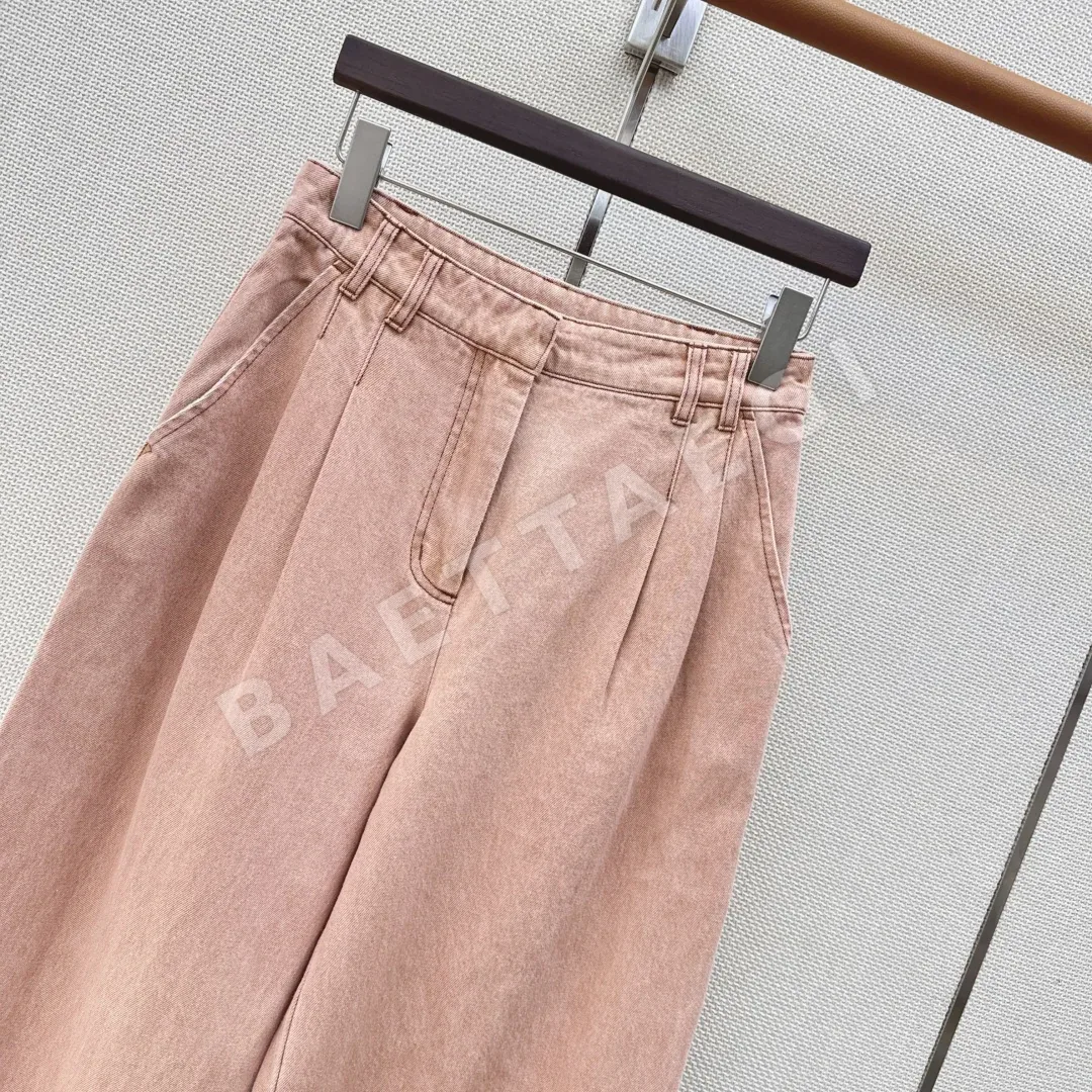 브루넬로쿠치넬리 레트로 워시 스트레이트 레그 바지 상세 이미지 4