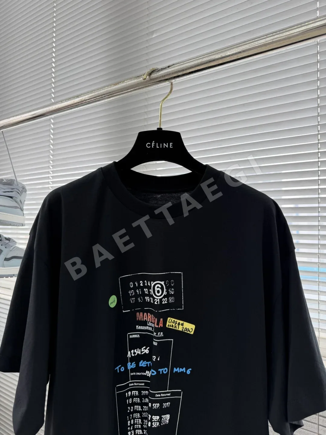 마르지엘라 프린트 크루넥 반팔티셔츠 상세 이미지 2