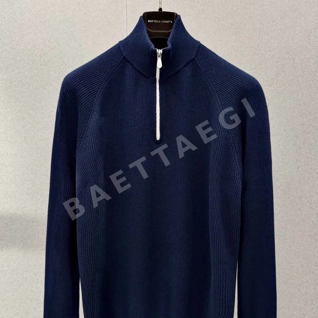 브루넬로쿠치넬리 하프 집업 캐시미어 터틀넥 니트 상세 이미지 3