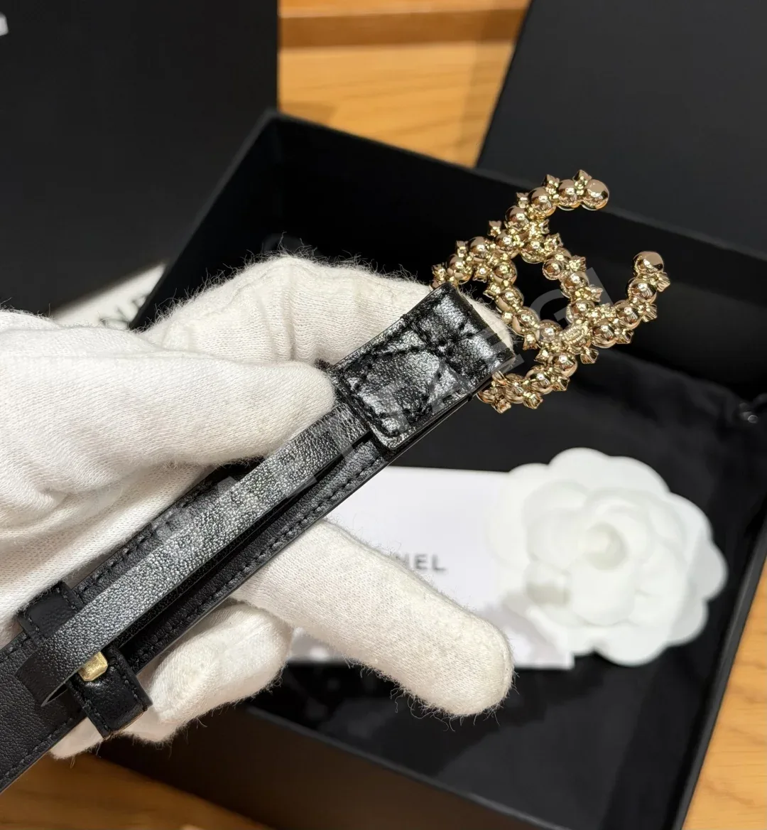 샤넬 퀼팅 램스킨 20mm 벨트 상세 이미지 4