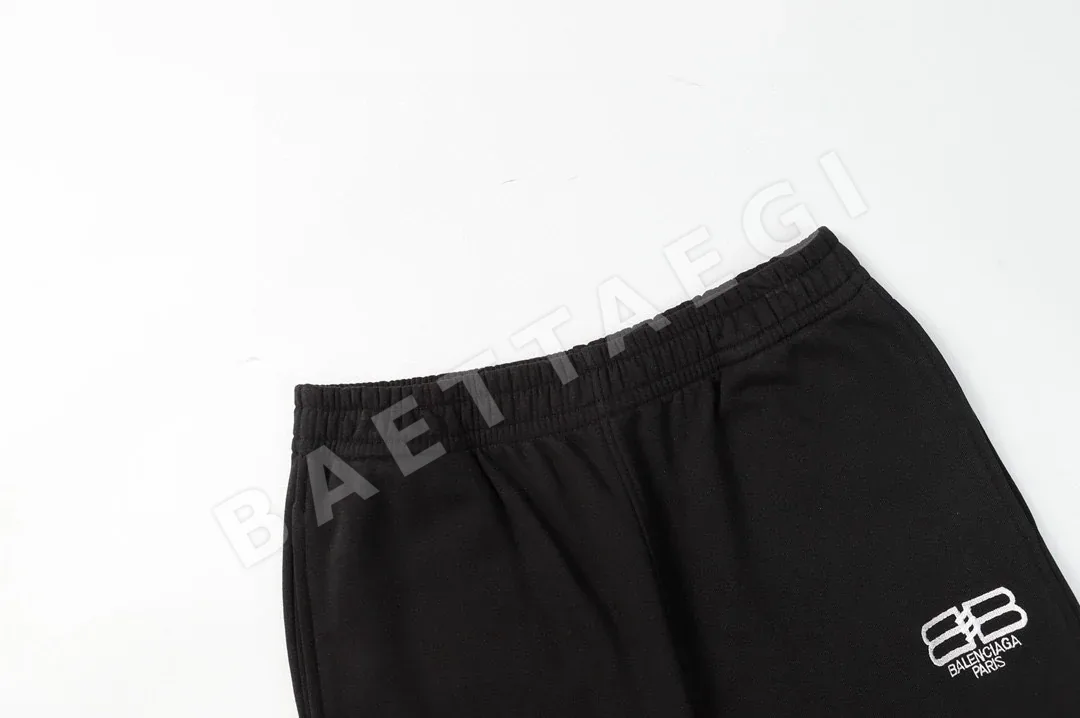 발렌시아가 더블B 자수 와이드 스웨트팬츠 남성 바지 상세 이미지 8