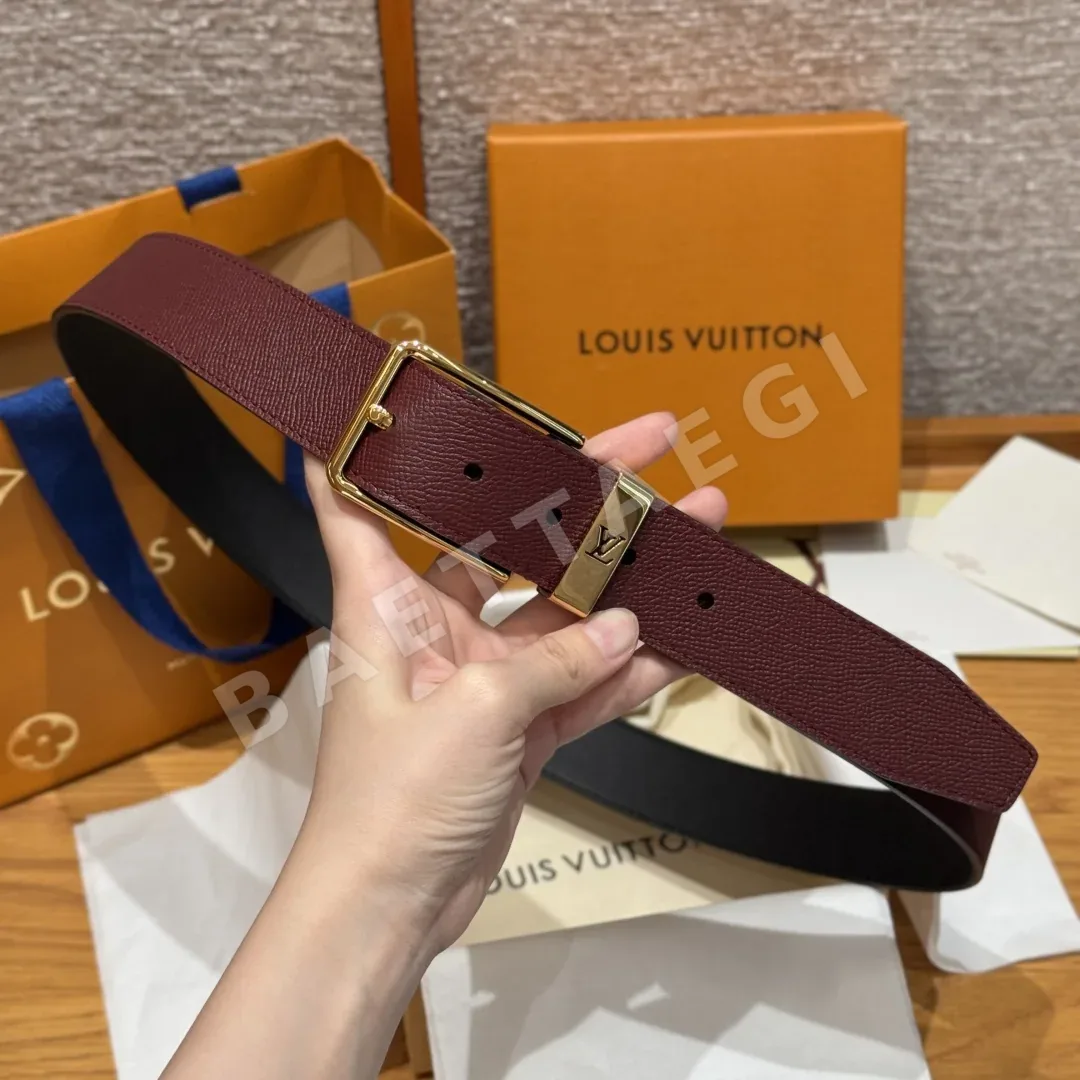 루이비통 폰누프 남성용 가죽 벨트 상세 이미지 4