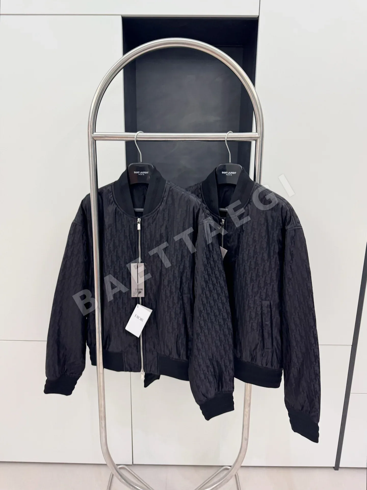 디올 남성 블랙 봄버 자켓 상세 이미지 6