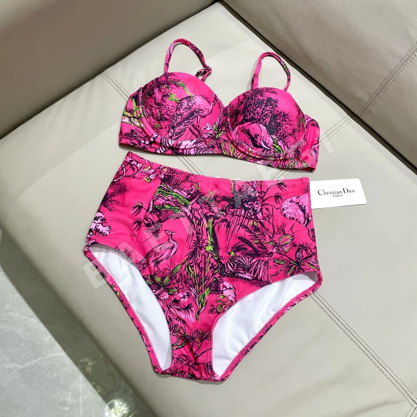 디올 레터 프린트 원피스 수영복 상세 이미지 10