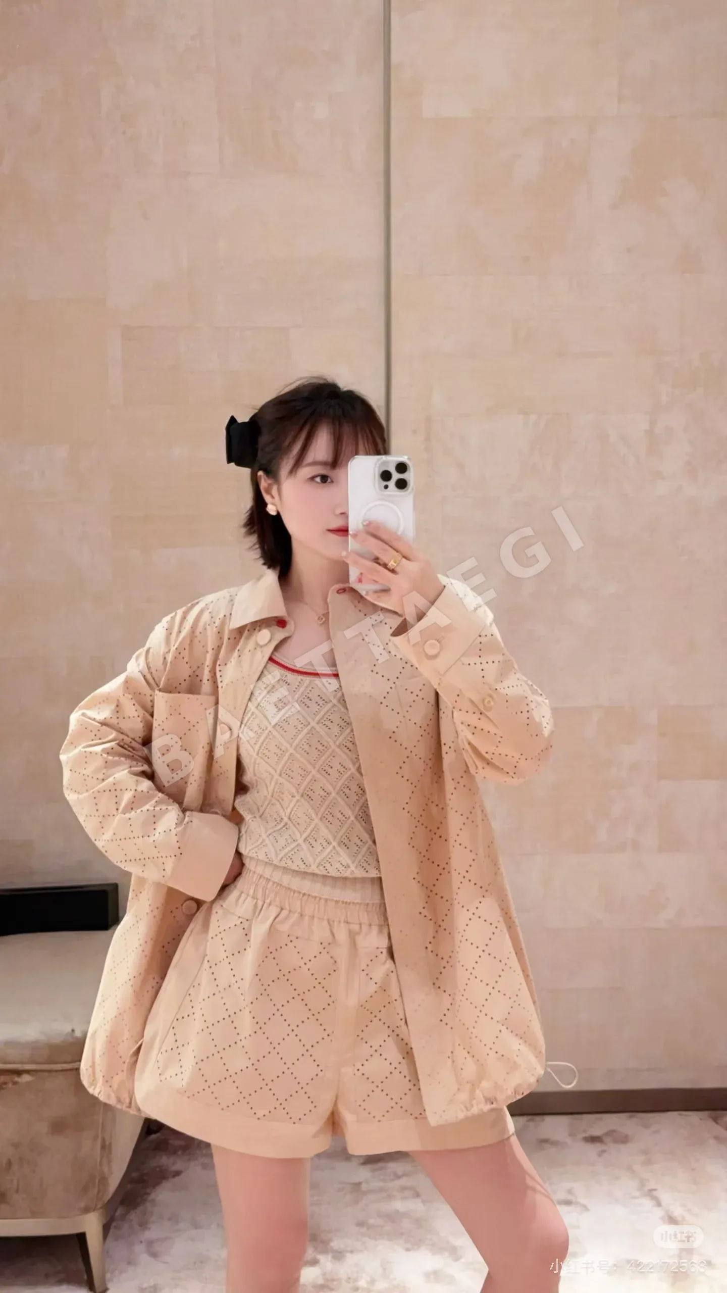 펜디 FF 모노그램 컷아웃 여성 바지 상세 이미지 2