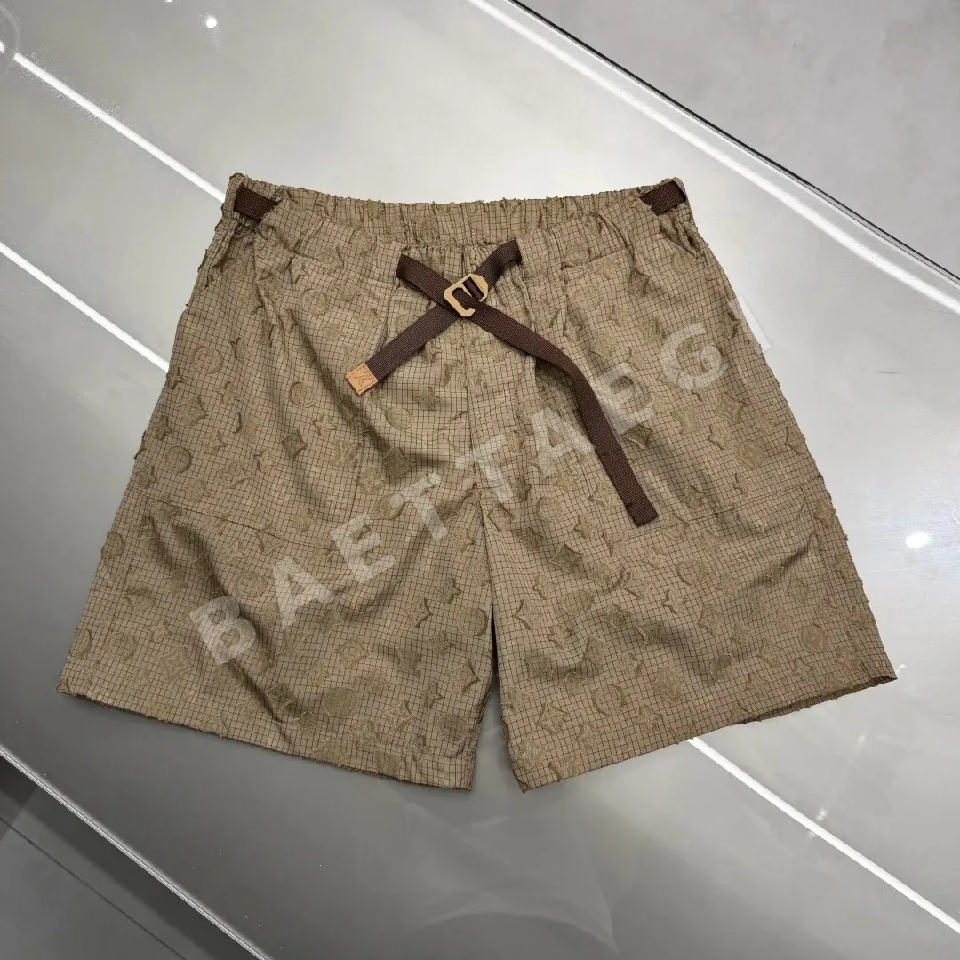 루이비통 모노그램 자카드 내구성 남성 반바지 상세 이미지 4