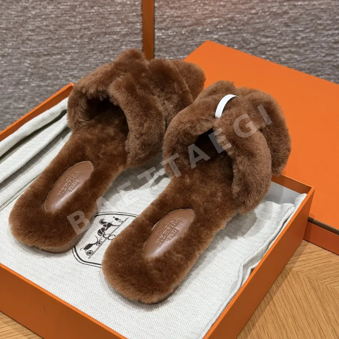 에르메스 오란 샌들 내추럴 울 레더 H 컷아웃 상세 이미지 3