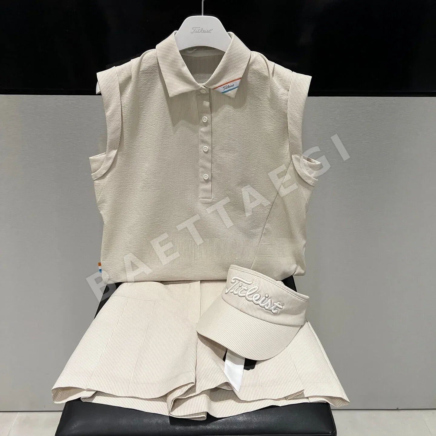 타이틀리스트 여성 세로 스트라이프 반바지 상세 이미지 8