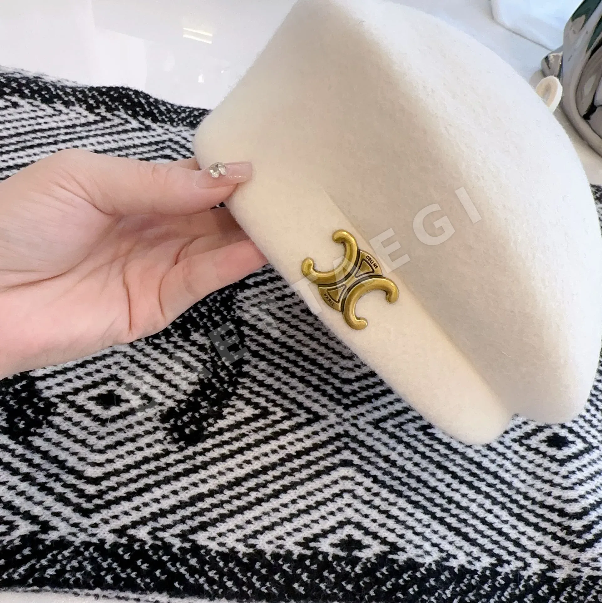 셀린느 울 베레모 모자 상세 이미지 6