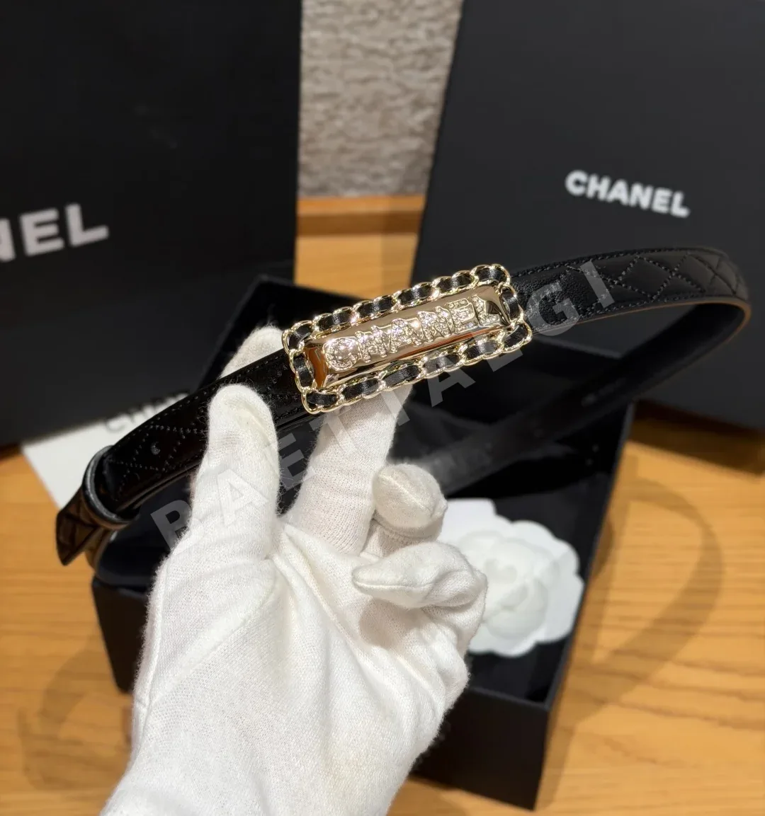 샤넬 퀼팅 램스킨 20mm 벨트 상세 이미지 8