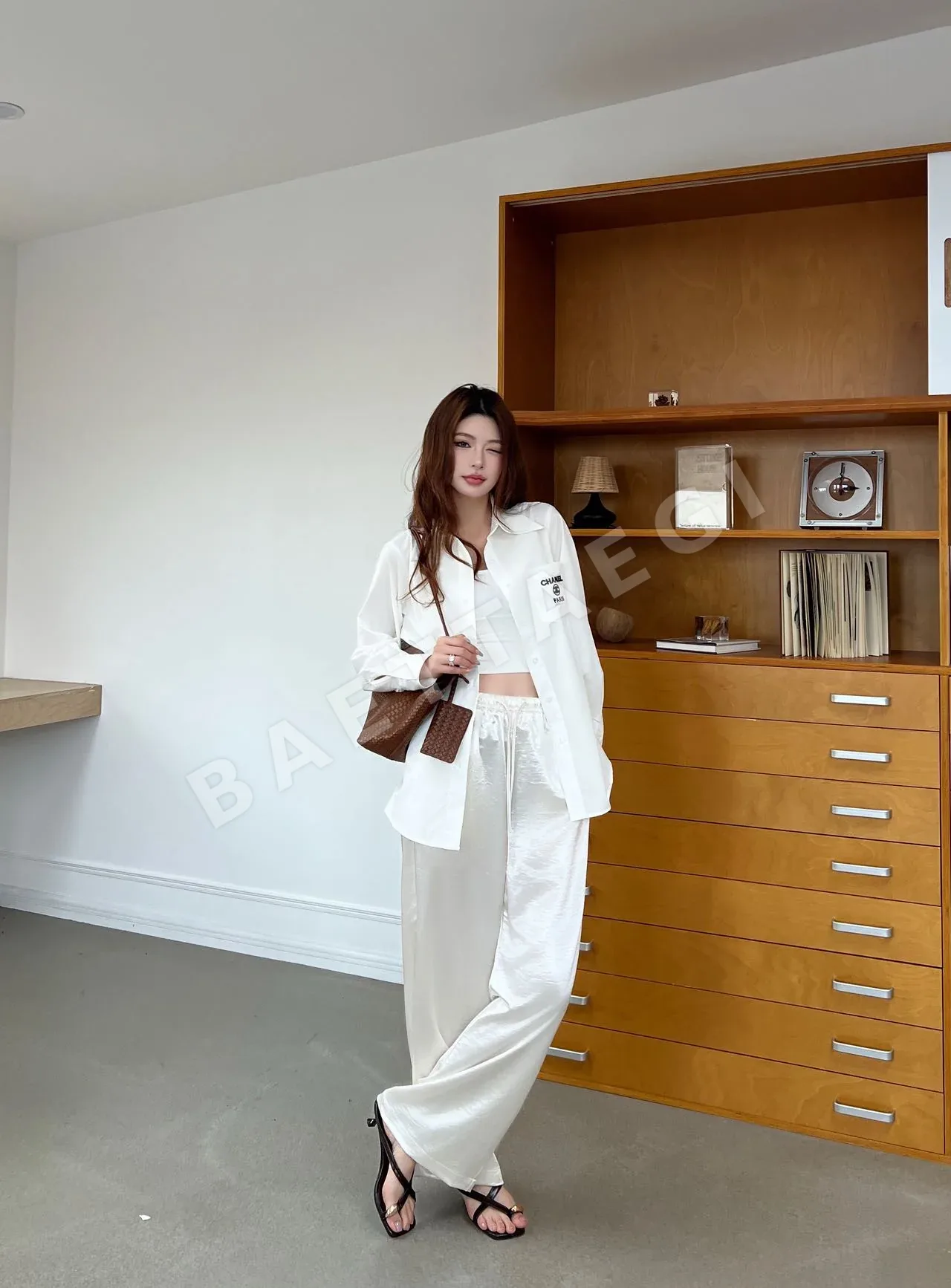 샤넬 여성 루즈핏 셔츠 상세 이미지 5