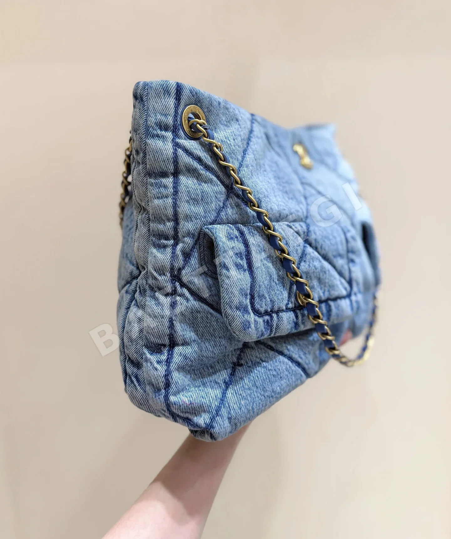 샤넬 25K 데님 호보 쇼핑백 상세 이미지 2