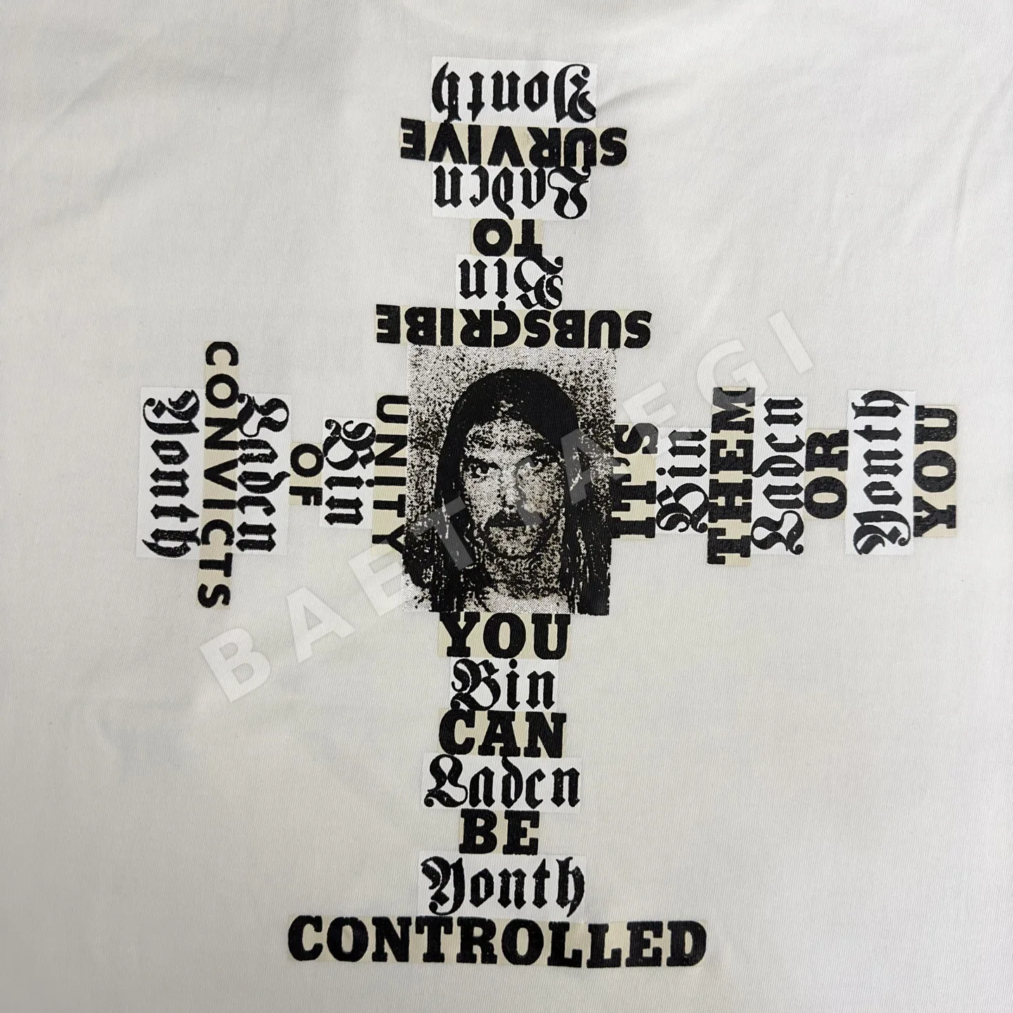 슈프림 백포트레이트 크루넥 반팔 티셔츠 상세 이미지 7
