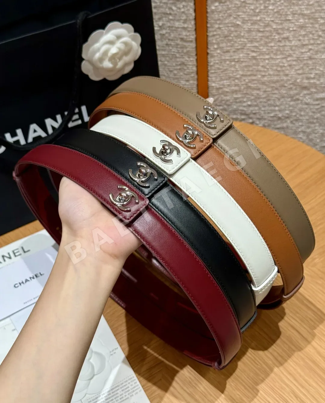 샤넬 가죽 더블 C 메탈 벨트 상세 이미지 2