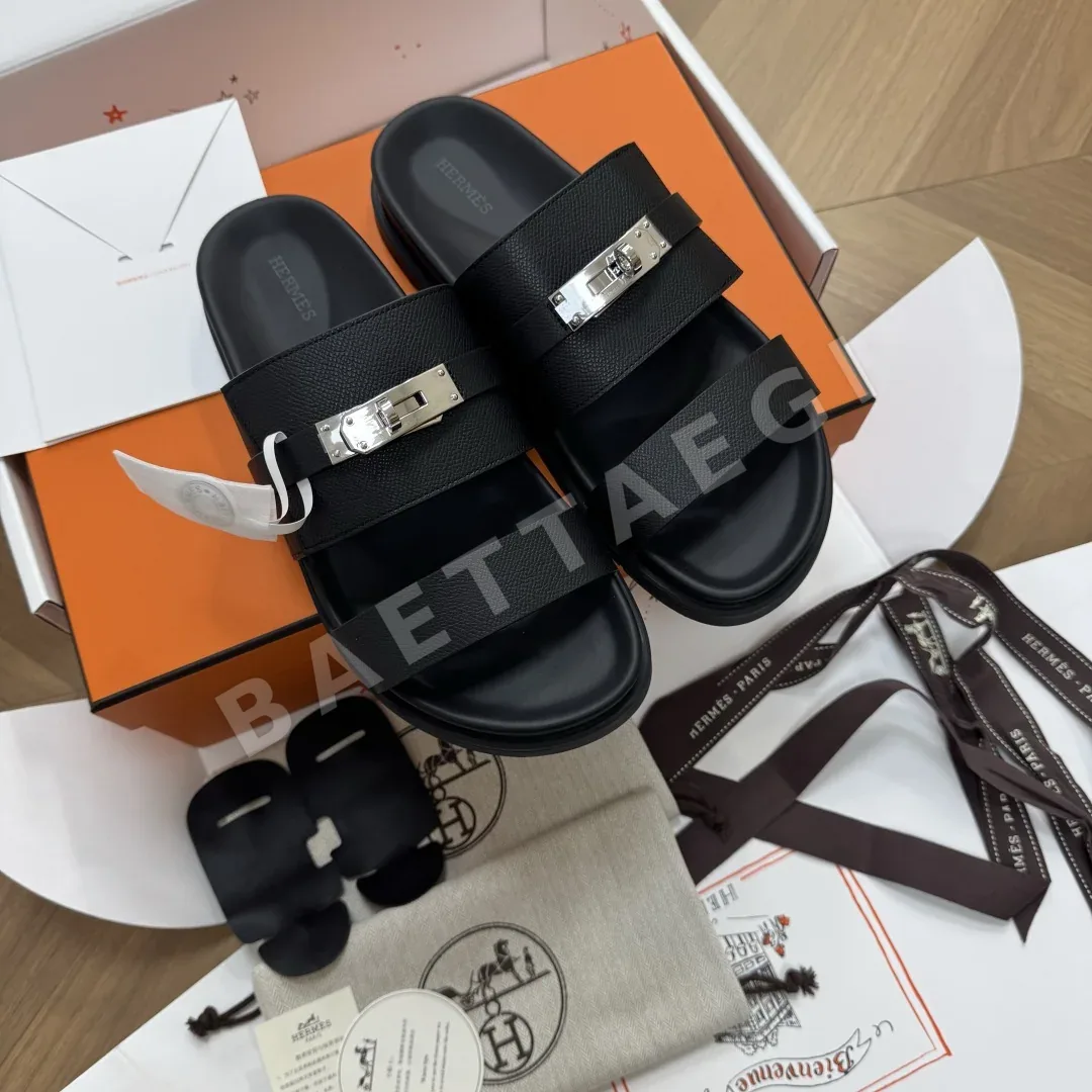 에르메스 잭슨 카프스킨 남성 샌달 129473