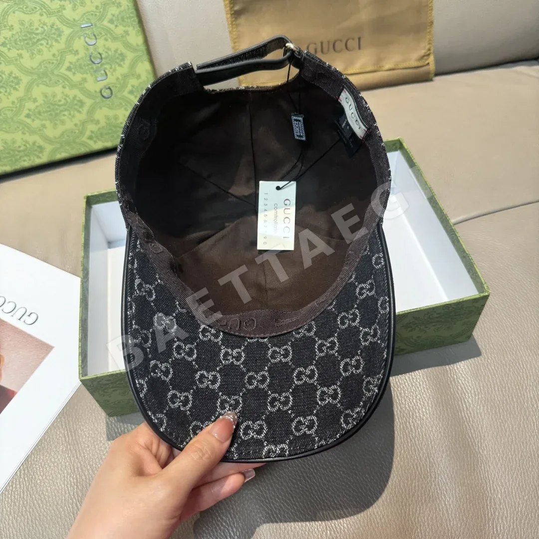 구찌 더블 G 데님 자카드 야구모자 상세 이미지 7