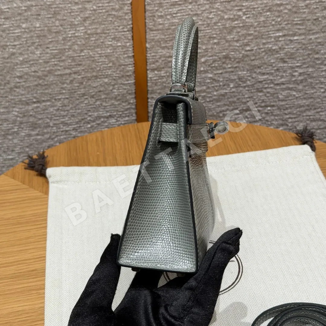 에르메스 켈리 미니 2 도마뱀 가죽 가방 상세 이미지 3
