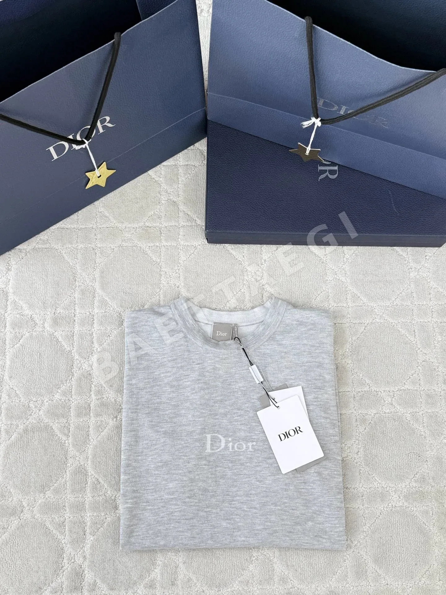 디올 CD 로고 남성 반팔 니트 상세 이미지 3