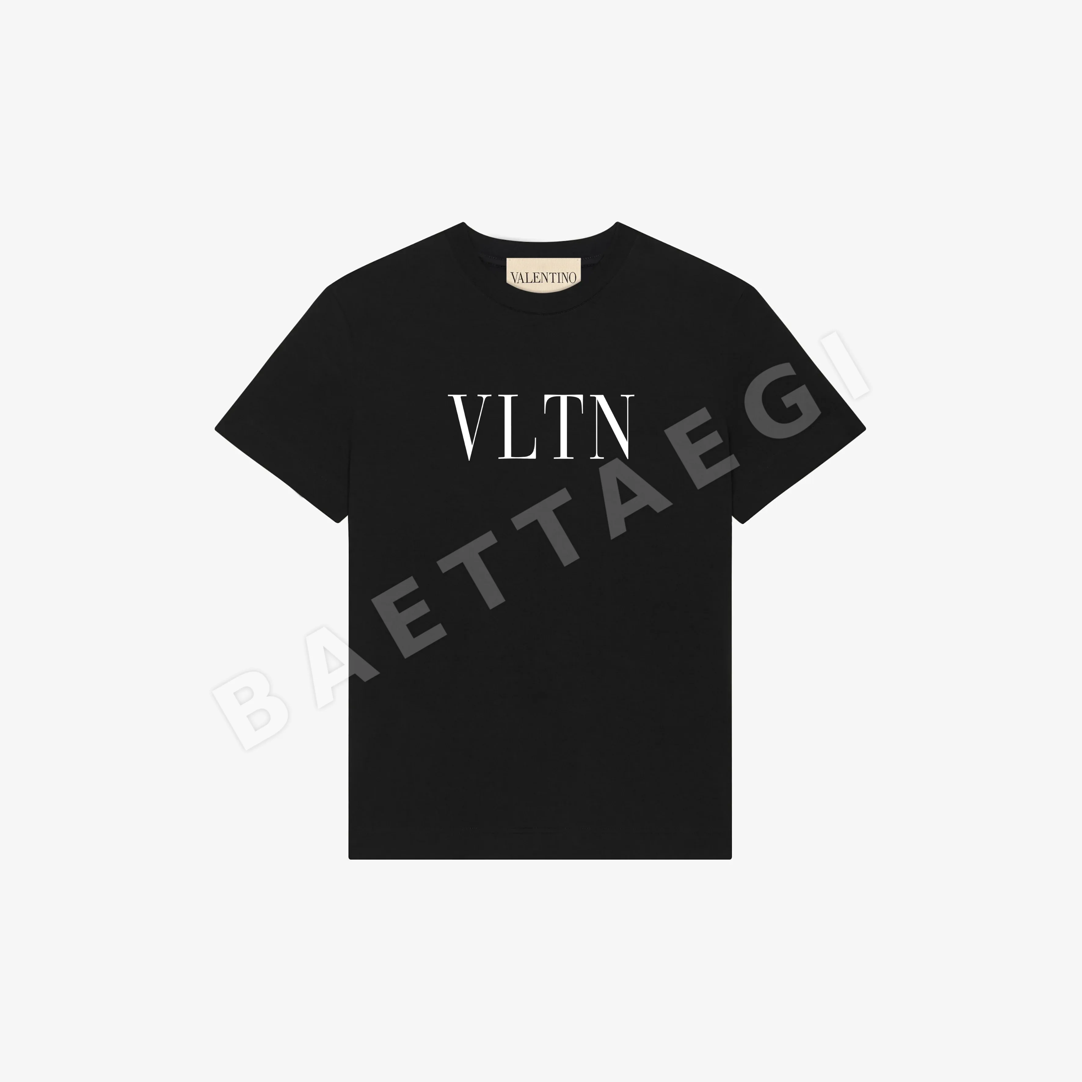 발렌티노 VLTN 레터 로고 여성 반팔 티셔츠 87906