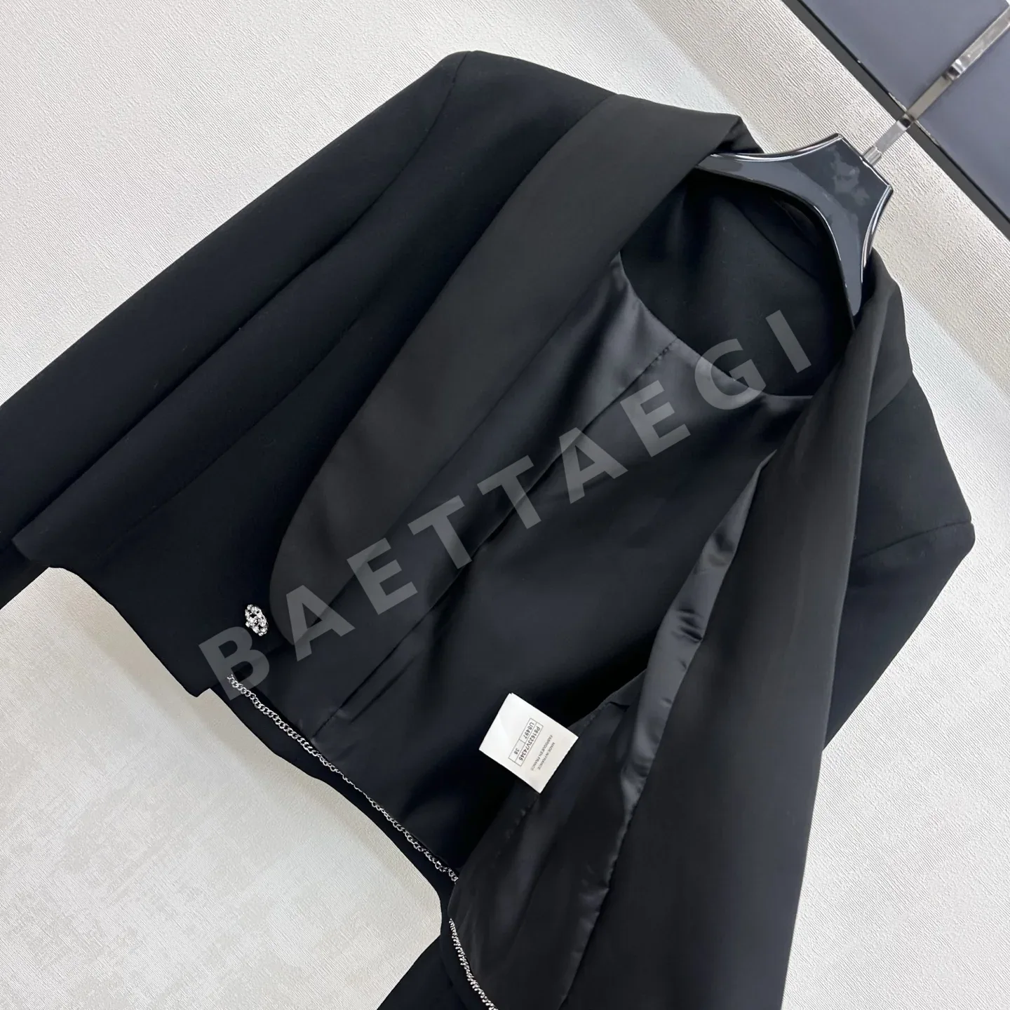 샤넬 숄 카라 크롭 자켓 상세 이미지 5