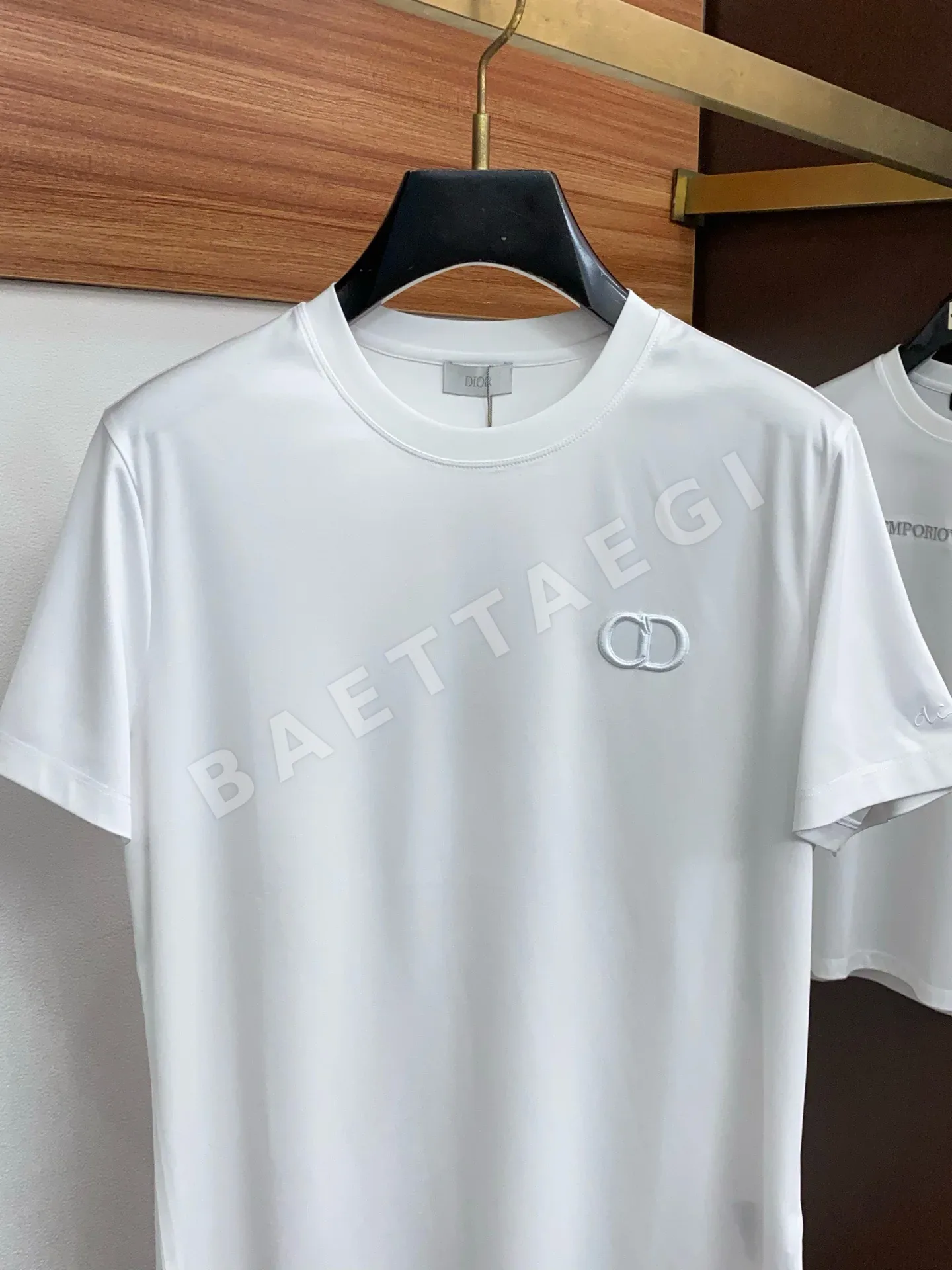 디올 마르세랭 가공 면 남성 반팔 티셔츠 상세 이미지 2