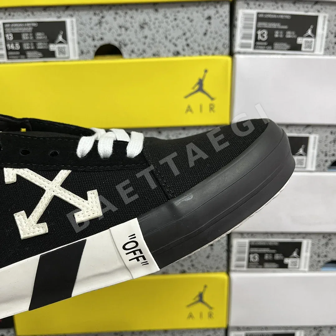 오프화이트 아블로 벌크 로우 202397 Off White Abloh Vulc Low Top Black 상세 이미지 9