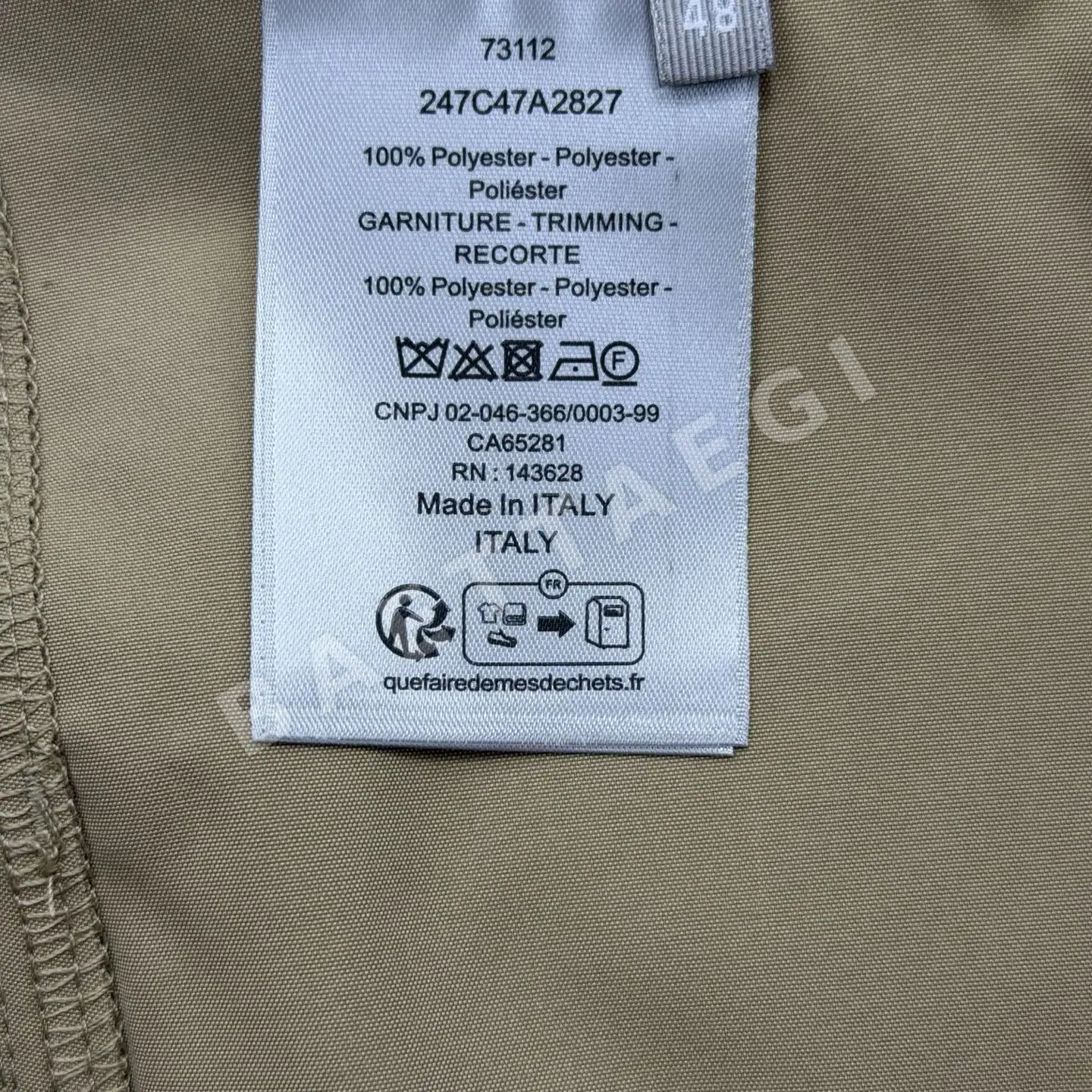 디올 남성 면 비스코스 카고 반바지 상세 이미지 9