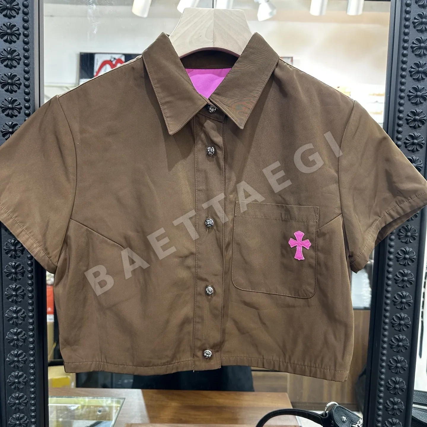 크롬하츠 여성 반팔 티셔츠 163936
