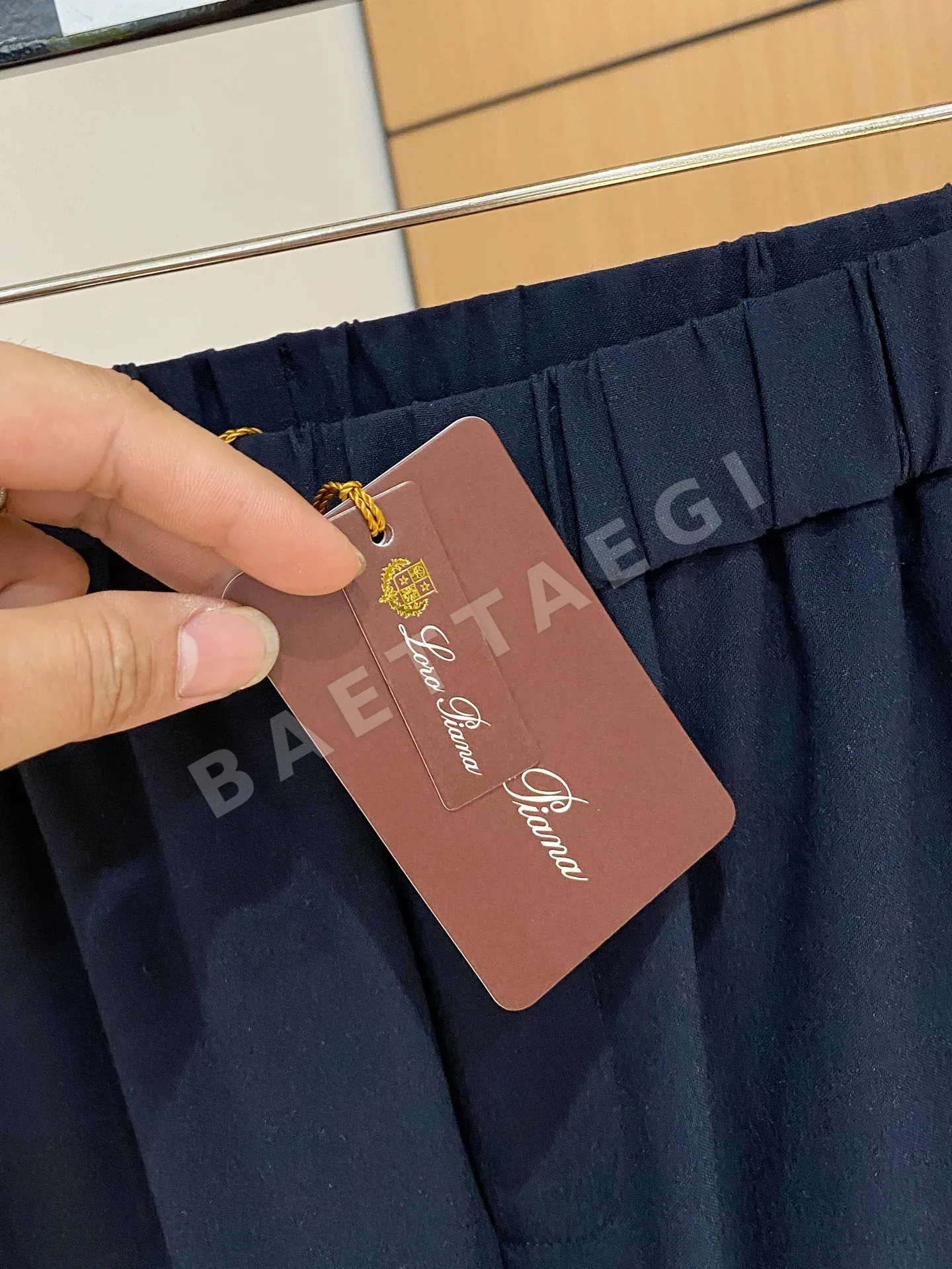 로로피아나 울 혼방 남성 바지 상세 이미지 5