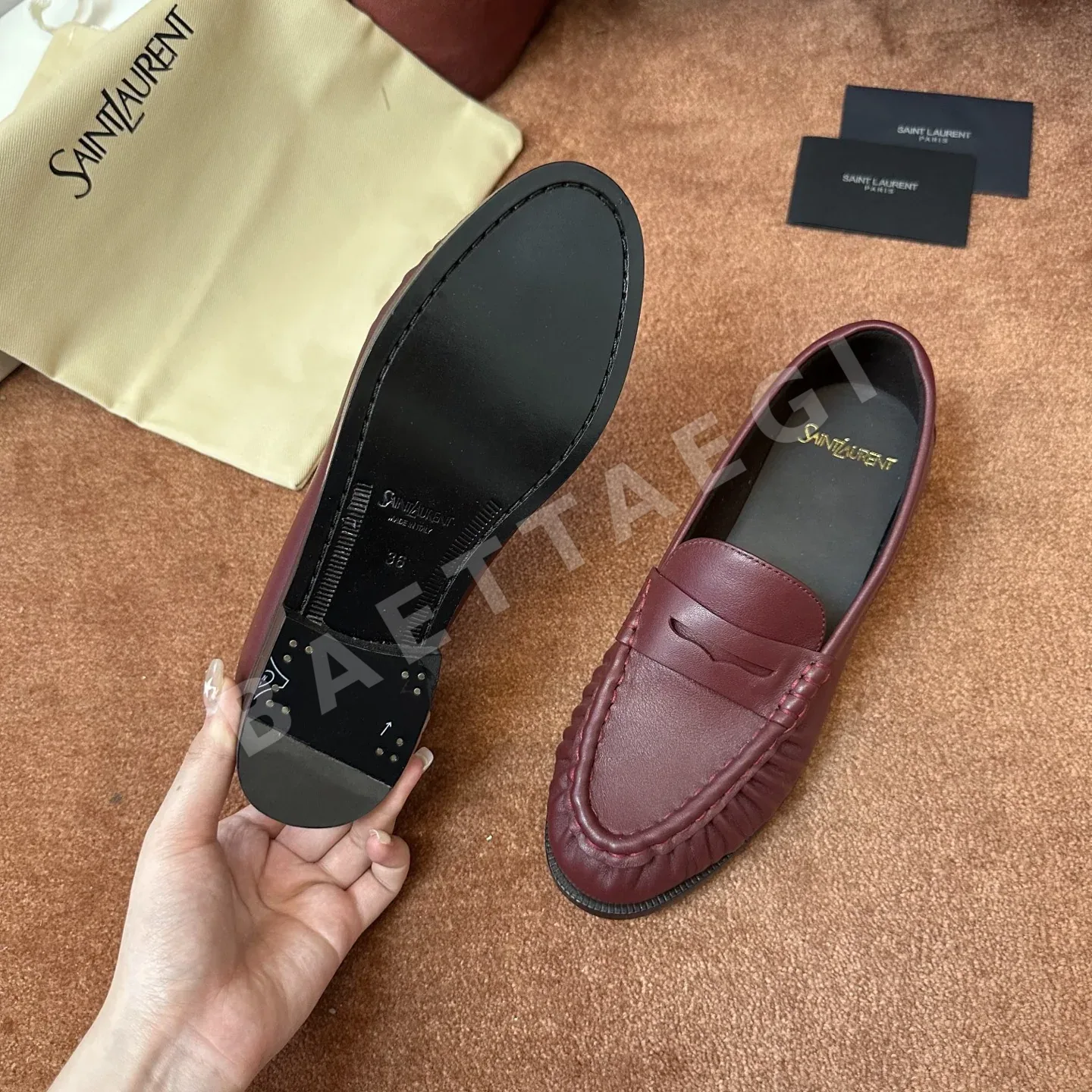 생로랑 YSL 장어가죽 뮬 상세 이미지 7