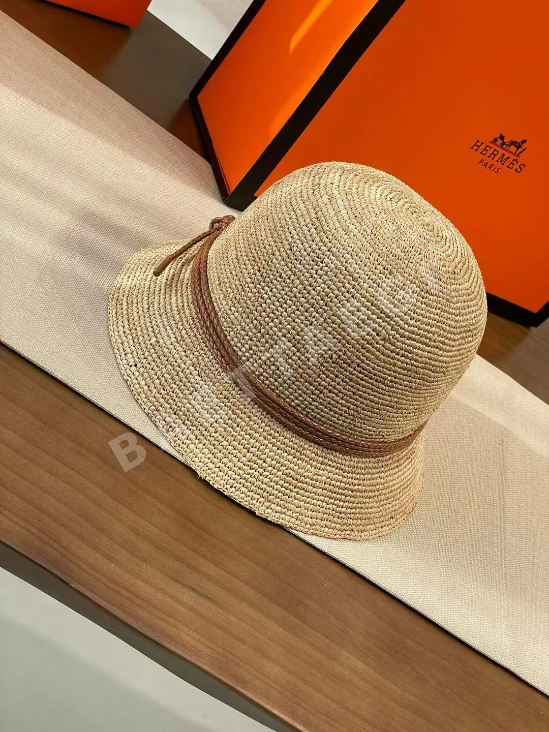 에르메스 라피아 햇 모자 상세 이미지 6