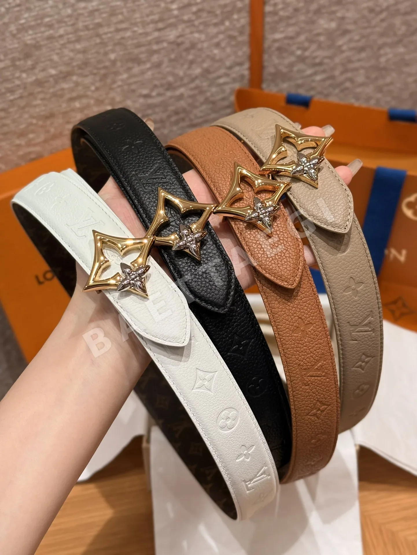 루이비통 모노그램 양면 벨트 172369
