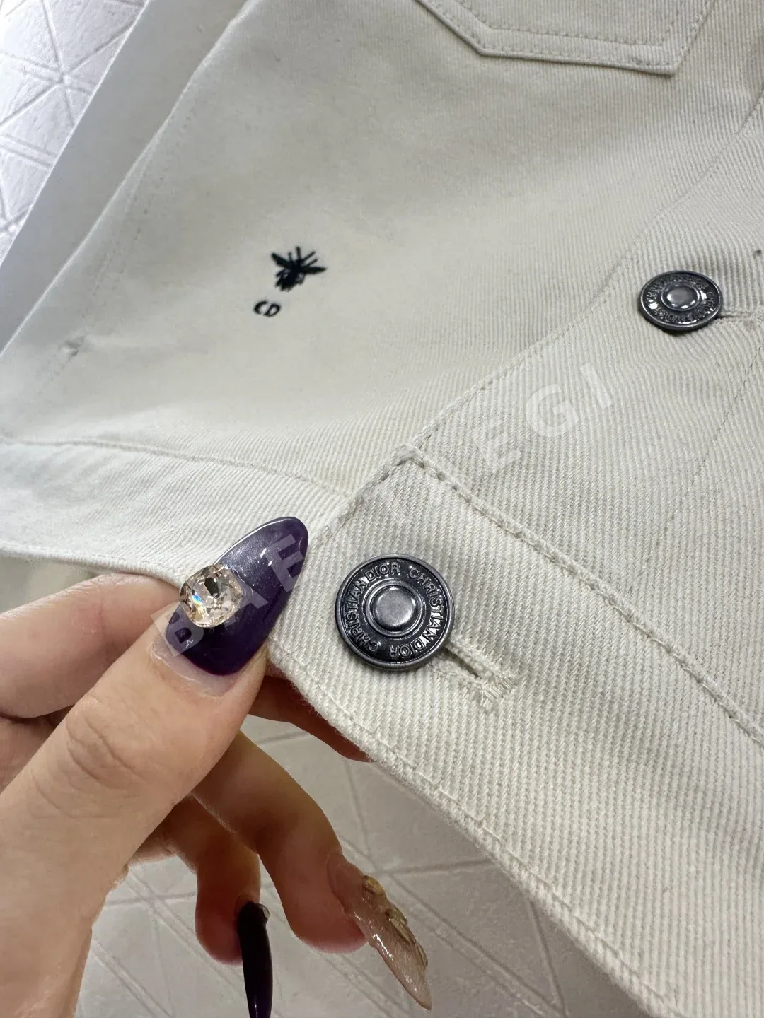 디올 프린트 데님 여성 자켓 상세 이미지 5