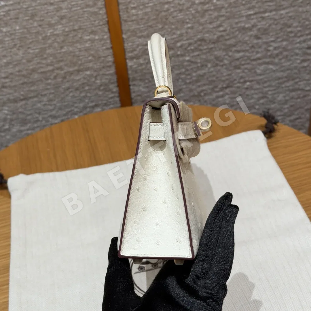 에르메스 켈리 미니 오스트리치 가방 상세 이미지 3