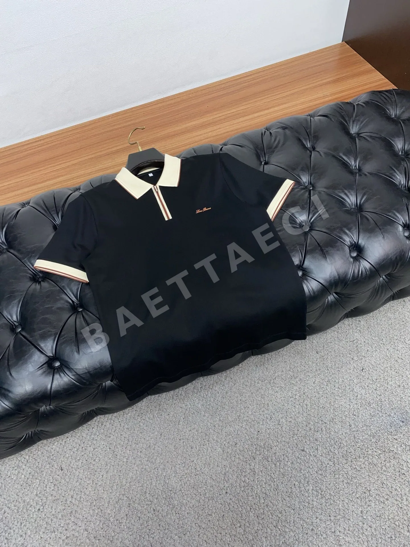 로로피아나 남성 코튼 메시 반팔 폴로셔츠 상세 이미지 7