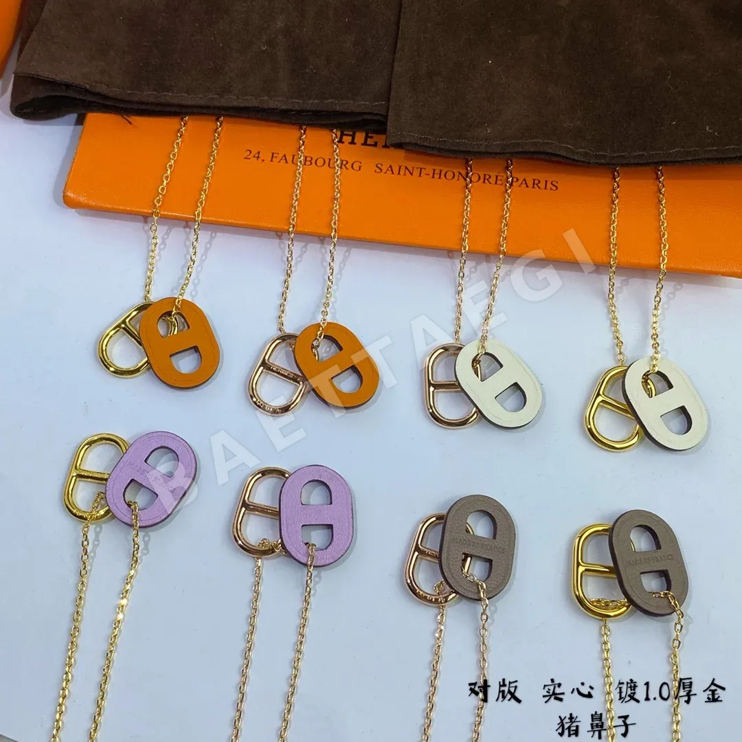 에르메스 팔랑둘르 돼지코 모티브 목걸이 상세 이미지 4