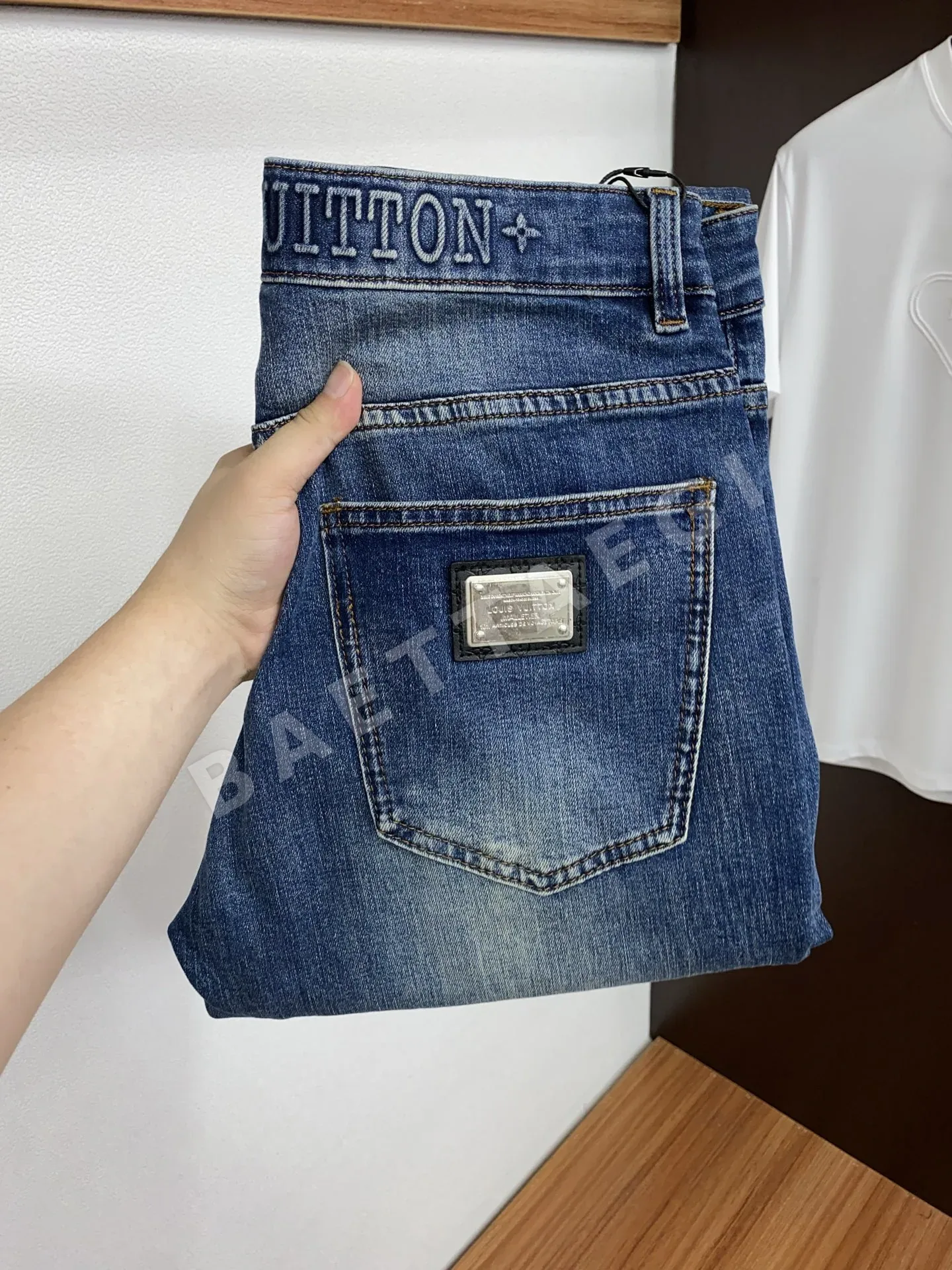 루이비통 데님 남성 바지 148354