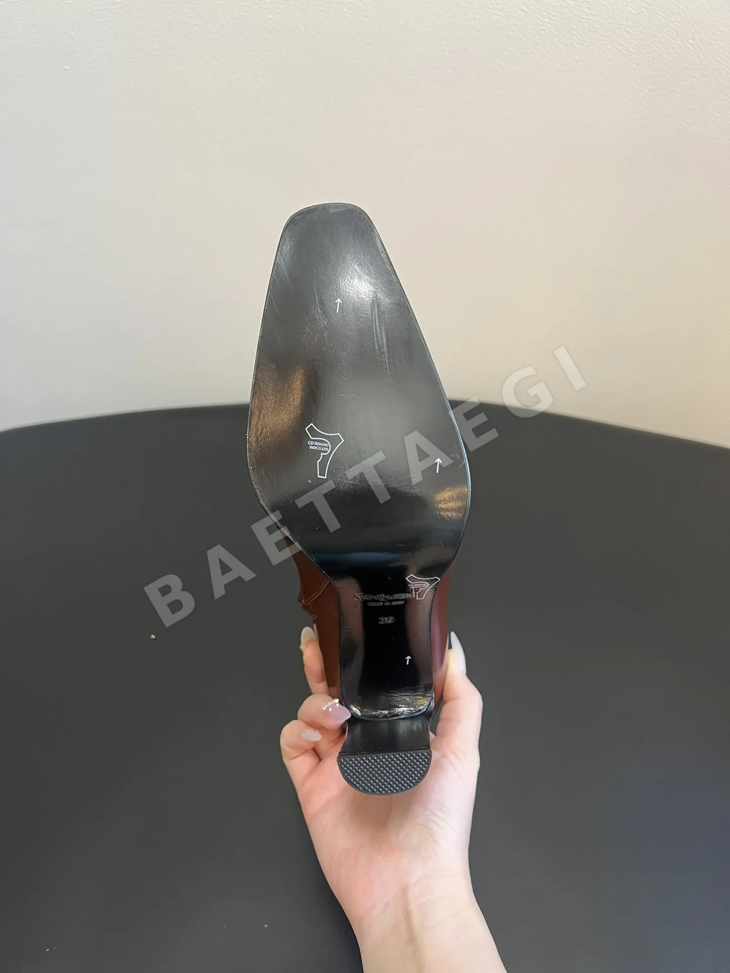 생로랑 스퀘어 토 니하이 부츠 9359 상세 이미지 6