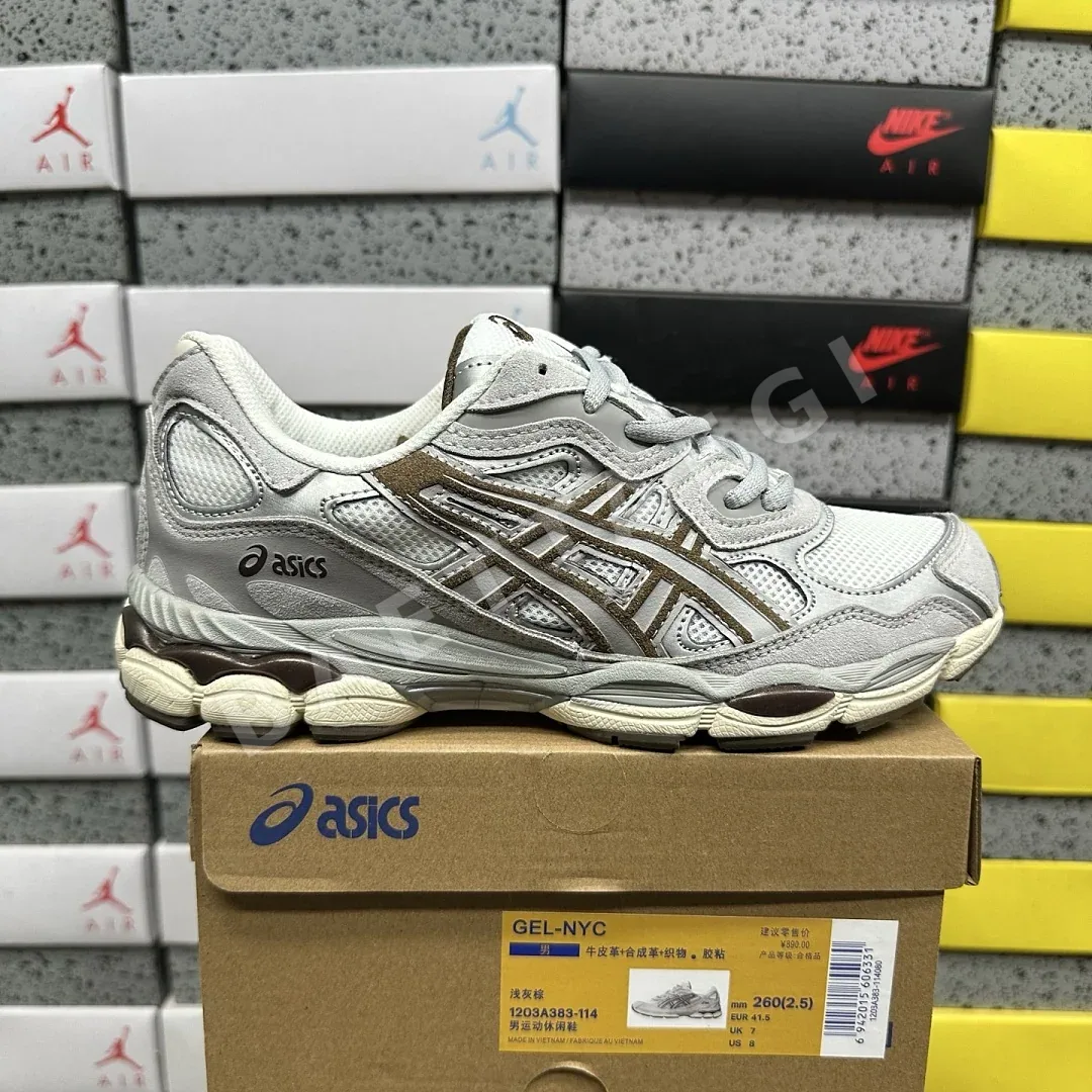 아식스 [GX] 젤 NYC 1203A383-114 200545 Asics Gel-NYC Cream Cement Grey Brown