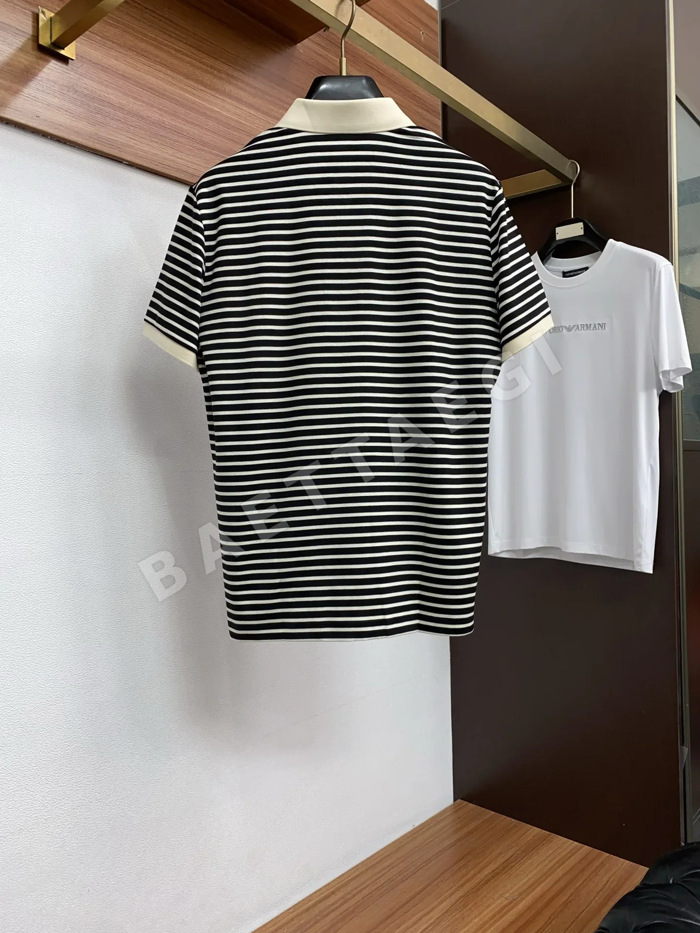 제냐 남성 스트라이프 반팔 폴로셔츠 상세 이미지 10
