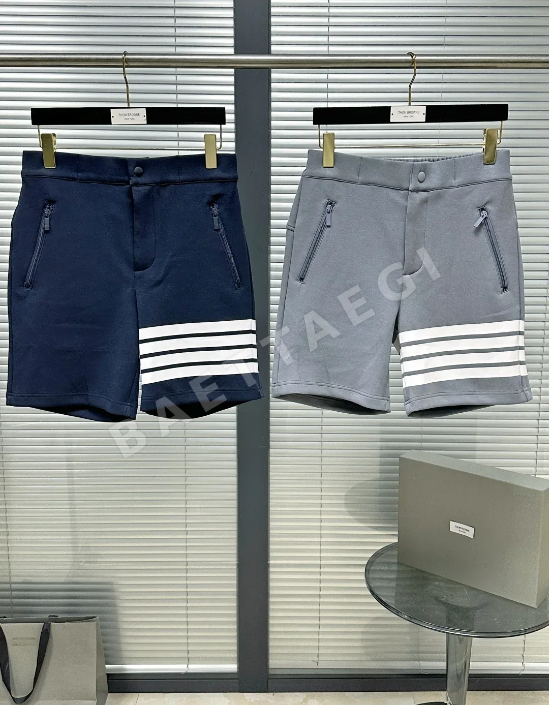 톰브라운 스페이스 코튼 남성 반바지 상세 이미지 2
