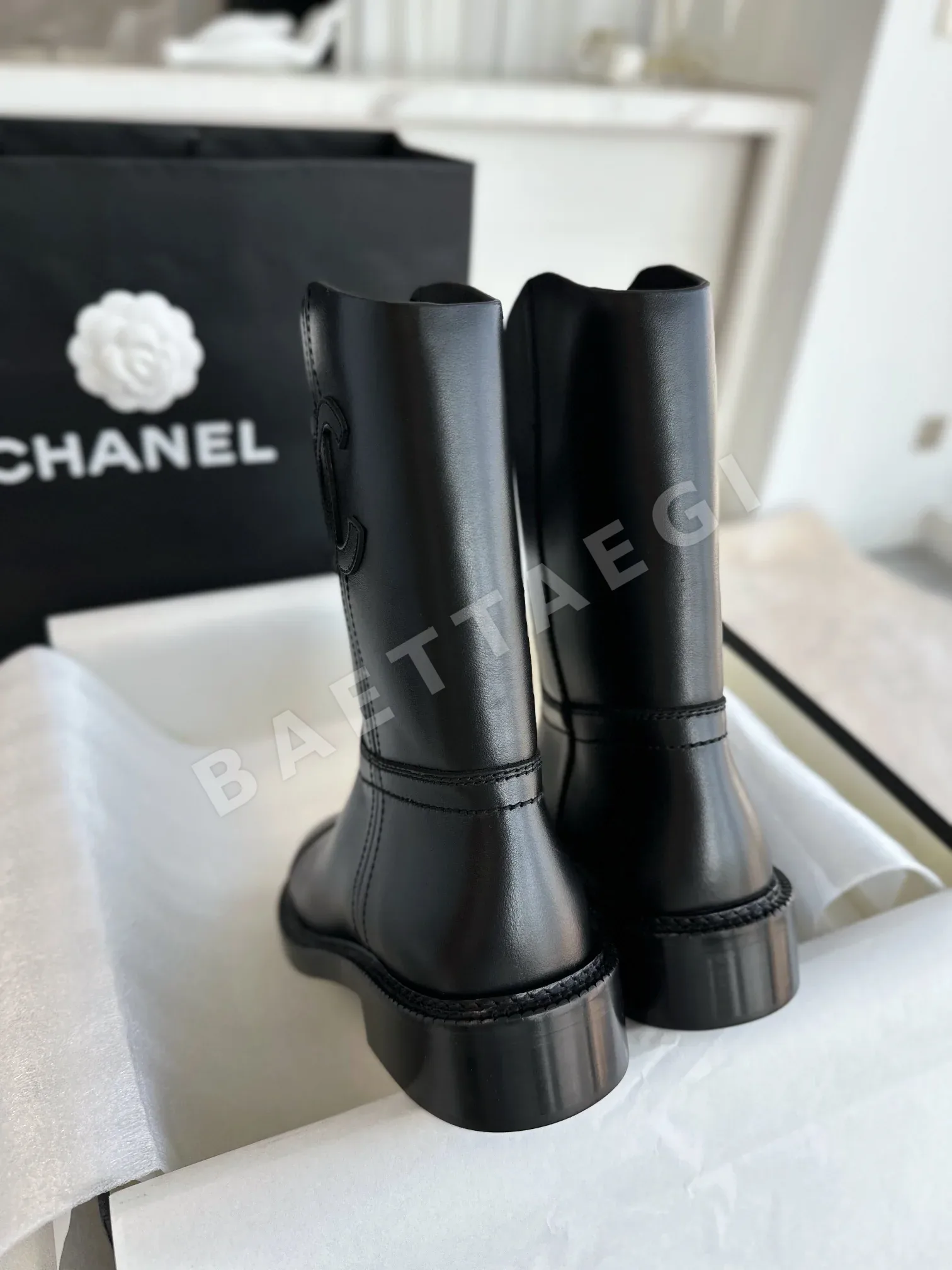 샤넬 라이더 미드 카프 부츠 3169 상세 이미지 8