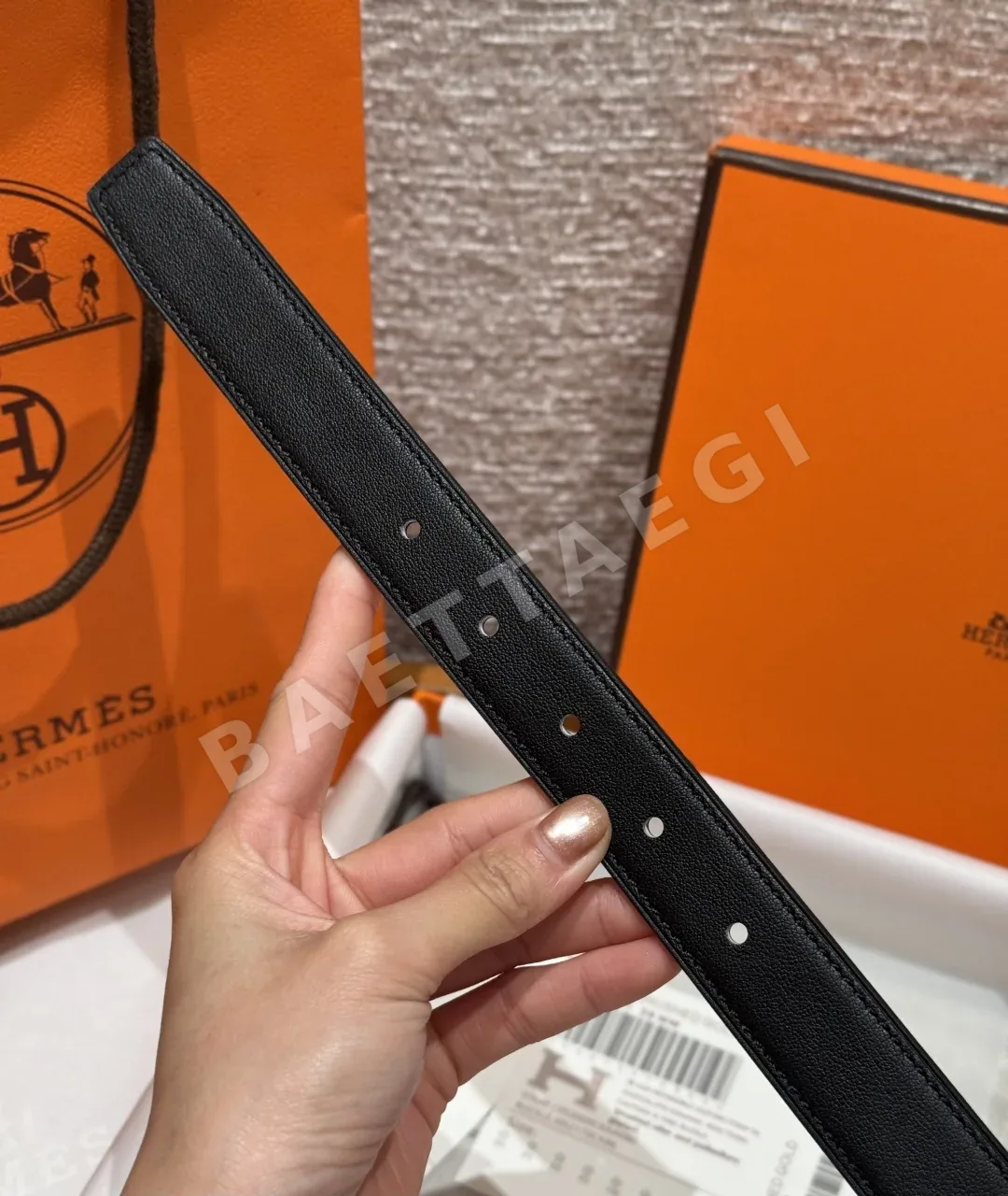 에르메스 무슈 메도르 26 스위프트 카프스킨 벨트 상세 이미지 6