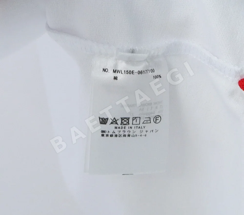 톰브라운 허리 트리콜로르 웨빙 남성 반팔 티셔츠 상세 이미지 8