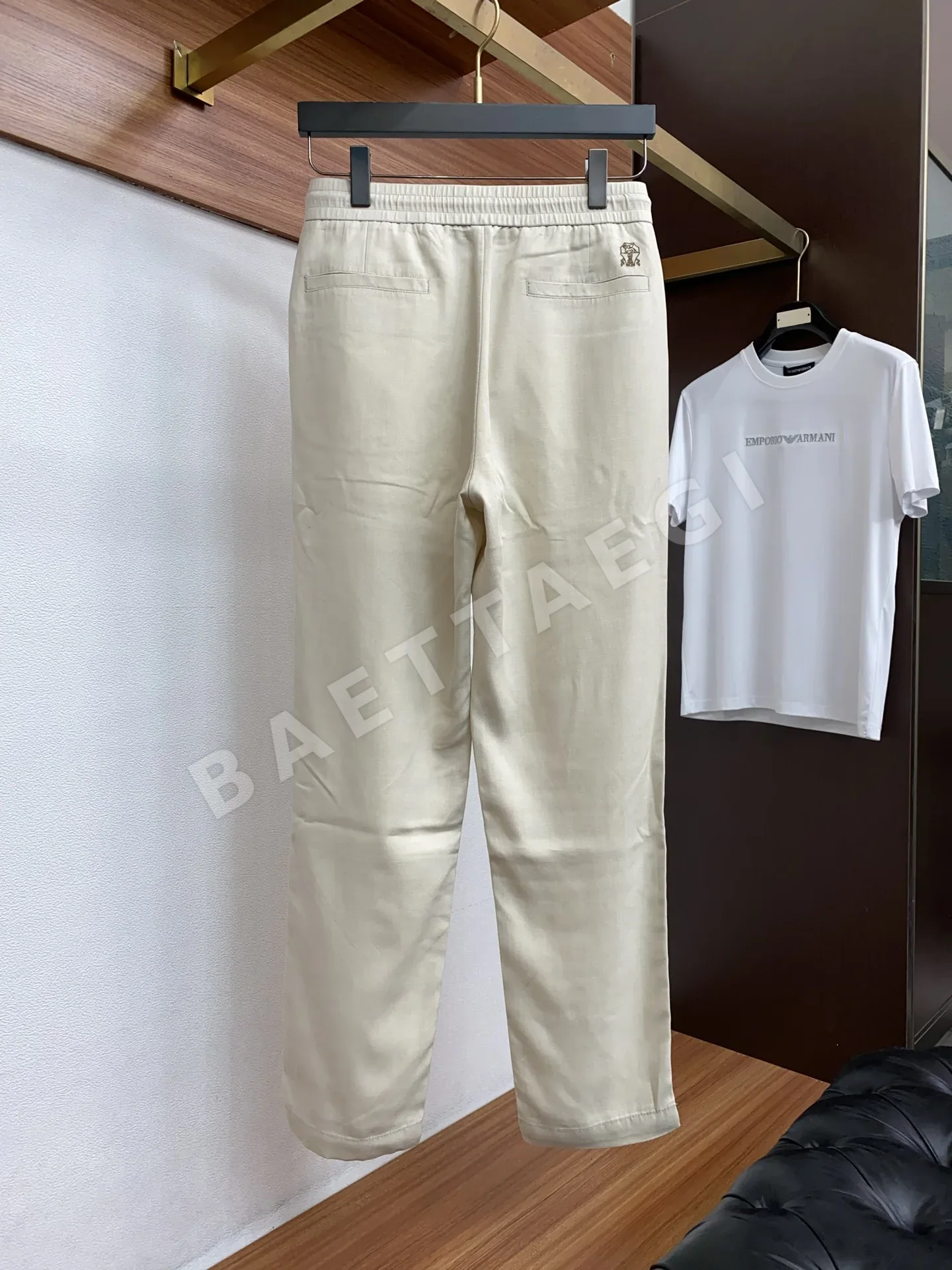 브루넬로쿠치넬리 면마 혼방 남성 바지 상세 이미지 8
